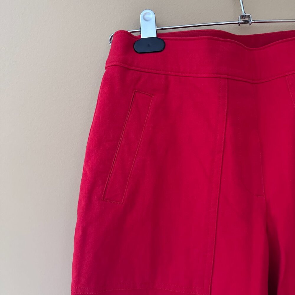Spanx On-The-Go Cropped Wide-Leg Pants – True Red – Petite – Size M - Picture 7 of 10